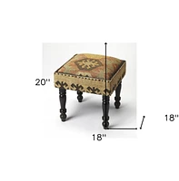Upholstered Linen Ottoman for Cozy Living Room and Modern Home Accent