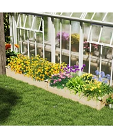Raised Garden Bed with Legs and Drainage Holes for Backyard-Brown