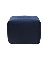 Cotton Ottoman for Comfortable Footrest and Living Room Accent