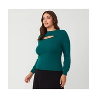 Alba Cut Out Fitted Sweater