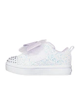Skechers Toddler Girls Twinkle Toes: Twi-Lites 2.0 Sweetie Bow Fastening Strap Casual Sneakers from Finish Line