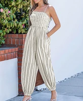 Cupshe Women's Breezy Striped Jumpsuit