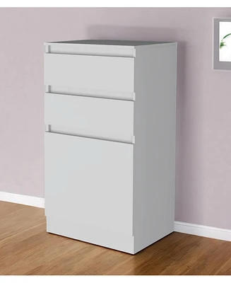 Two Drawer Standard Chest for Bedroom Storage and Home Organization