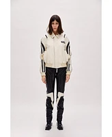Pcfg Women's Boomerang Biker Leather Jacket