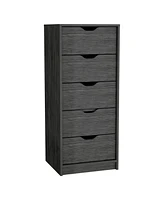 Five Drawer Standard Chest for Bedroom Storage and Clothes Organization