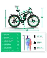 Baolujie 29.5" Lmtate 29.5" Mountain Bike 20Ah Removable Battery with Hydraulic Disc Brake