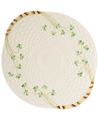 Belleek Pottery Shamrock Bread Plate