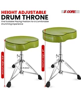 5 Core Drum Throne Padded Guitar Stool Saddle Drummer Seat for Adults & Kids