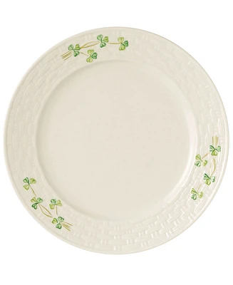 Belleek Pottery Shamrock Dinner Plate