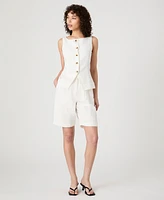 French Connection Women's Birdie Button-Front Vest Top
