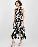 Tahari Asl Women's Printed Shirtdress