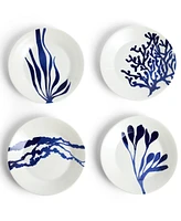 Royal Doulton 1815 Pacific Mixed Pattern Salad Plates, Set of 4