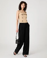 French Connection Women's Lightweight Cotton Sleeveless Trench Top