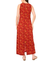 Vince Camuto Women's Printed Keyhole Maxi Dress