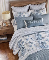 Levtex Coral Landing Reversible -Pc. Quilt Set