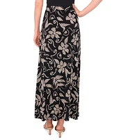 Vince Camuto Women's Printed Pull-On Maxi Skirt