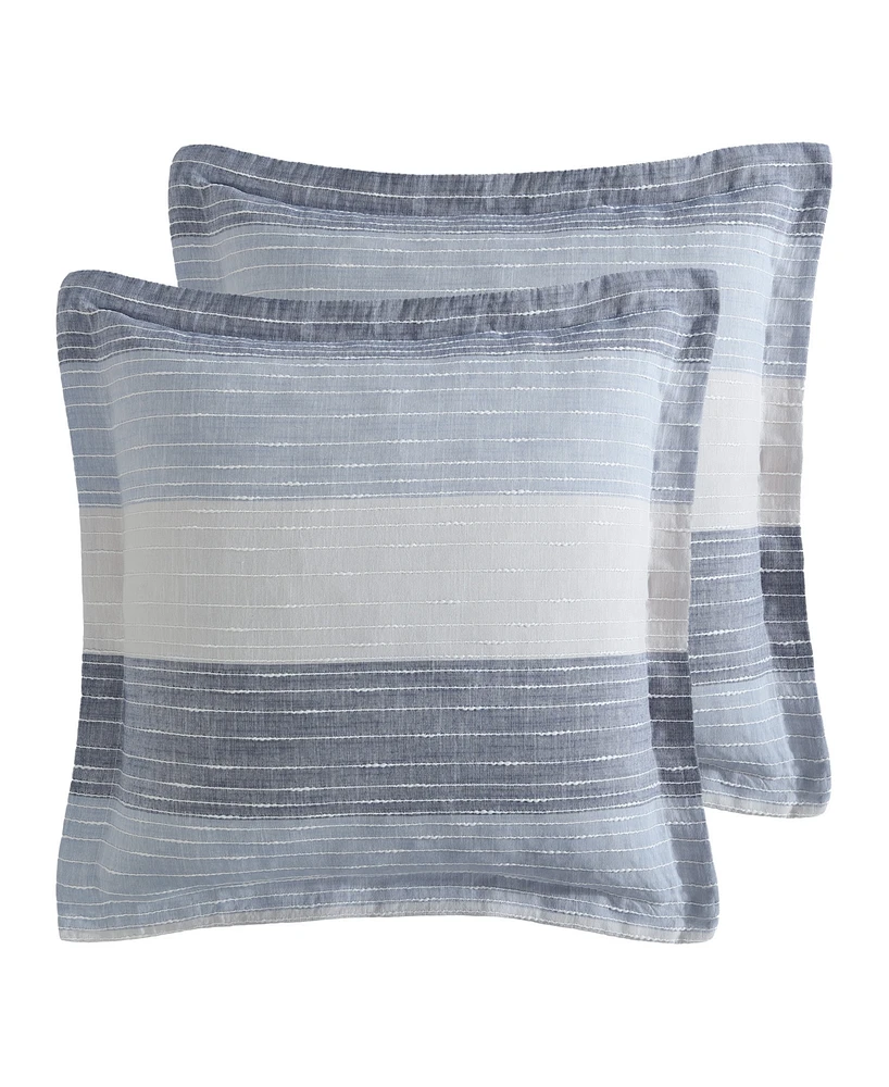 Levtex Sand Stripes 2-Pc. Sham Set, European