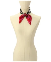 Kate Spade New York Women's Houndstooth Silk Bandana Scarf