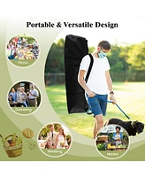 10 x 20 Ft Pop-up Canopy Tent with Carrying Bag-White