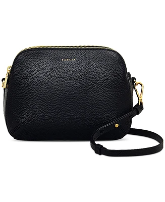 Dukes Place Medium Leather Ziptop Crossbody Bag