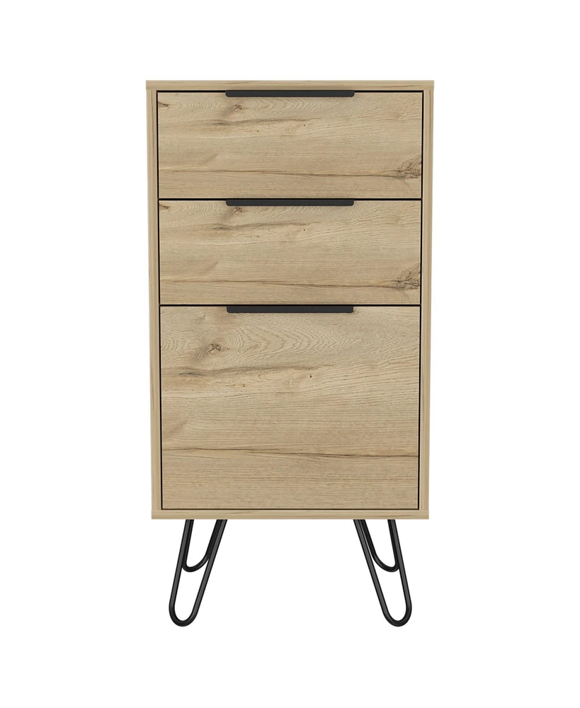 Three Drawer Standard Chest for Bedroom Storage and Organization