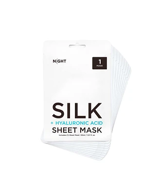 Silk + Hyaluronic Acid Sheet Mask – 10 Ct Mega Pack with Extra Serum