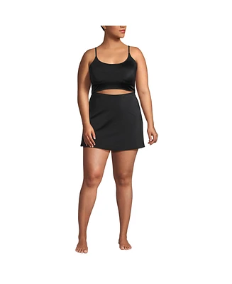 Lands' End Plus Tugless Monokini Swim Dress Swimsuit