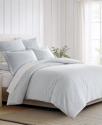 Levtex Tobago Stripe Reversible -Pc. Duvet Cover Set