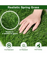 Yescom 8pcs 50x3 Ft Artificial Grass Turf 1.38" Fake Grass Rug Indoor Batting Tunnels Outdoor Synthetic Lawn