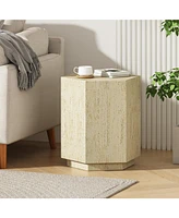 Hexagonal Archaistic Side Table