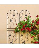 Pack 71" Metal Garden Trellis