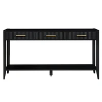 Streamdale Furniture High-Quality Entryway Console Table with Vertical Stripe Drawers, Long Legs,Suitable for Entryway, Hallway, Living Room, Foyer, C
