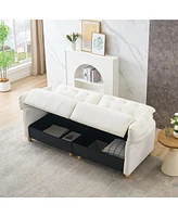 Creamy Cloud Fabric Sofa