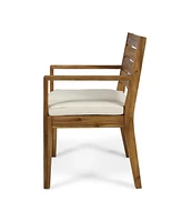 Acacia Wood 7-Piece Dining Set