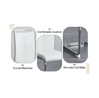 Snow Mountain White Sintered Stone Dining Set