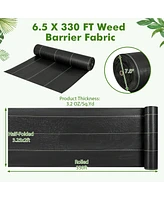 6.5 x 330 Feet Weed Barrier Landscape Fabric
