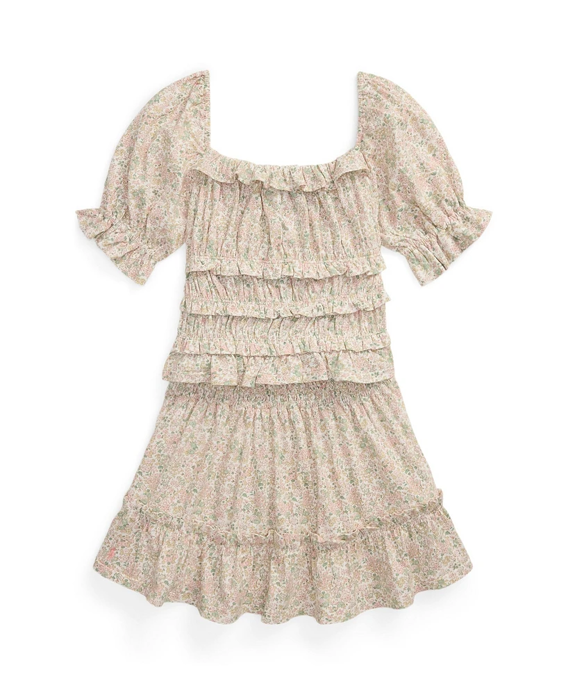 Polo Ralph Lauren Big Girls 2-Piece Floral Top and Skirt Set