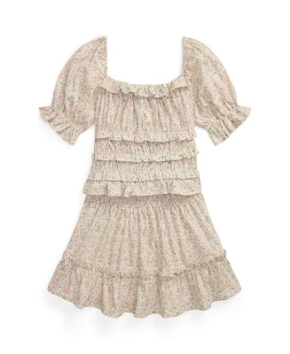 Polo Ralph Lauren Big Girls 2-Piece Floral Top and Skirt Set