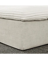142" Cloud Sectional Sofa with Chaise, U-Shaped, Beige