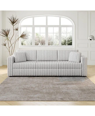 106" Light Gray Modular Sofa - Comfortable, Modern Design