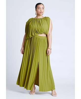 Eloquii Plus Asym Bodice Maxi Dress