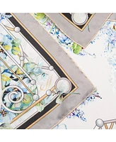 Lilac Garden - Hand Rolled Silk Foulard for Women
