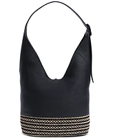 Sam Edelman Khiara Espadrille Large Leather Hobo Bag