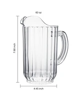 The Wine Savant Classic Beer Beverage Pitchers, Set of 2