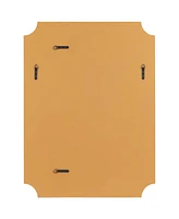 Jacinda Rectangular Vanity Decorative Wall Mirror Modern Beveled Rounded Cut Edge Antique Gold Wood Frame 30" Wide for Bathroom Bedroom Living Ro