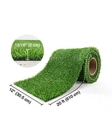 Yescom 20x1 Ft Artificial Grass Turf 0.8" Fake Grass Rug Synthetic Lawn Indoor Outdoor Decor