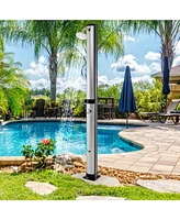 7.2 Feet Solar-Heated Outdoor Shower with Free-Rotating Shower Head