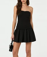 Astr the Label Women's Strapless Drop Waist Dress