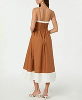 Astr the Label Women's Knotted-Bust Midi Dress