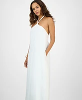 I.n.c. International Concepts Women's Petite Braided-Neck Maxi Dress, Exclusively at Macy's